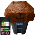 Trash Can Cover Odor Eliminating Bag with Elastic Rubber Band Lemon Scented Durable Effective Chemical Free 45 Gallon Size 1 Cover