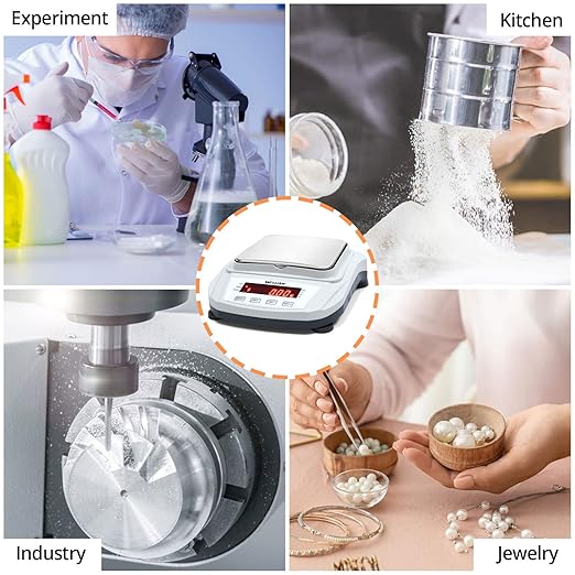 Lab Scale 2000g/0.01g High Precision Digital Scale Analytical Balance Electronic Scale for Kitchen Lab Weighing