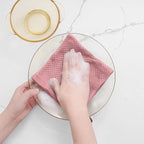 Homaxy 100% Cotton Waffle Weave Kitchen Dish Cloths 12-Pack, Dried Rose | 12 x 12 Inches, Ultra Soft Absorbent Dish Towels, Quick Drying Dish Rags with Hanging Loop