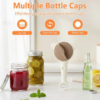 2026 New 4-in-1 Jar Opener - Adjustable Stainless Steel Lid Remover for Seniors & Arthritis Sufferers, Fits Kitchen Jars, Bottles & Cans