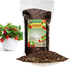 Gardenera Strawberry Premium Potting Soil Mix - Ideal Blend for Growing Robust and Flavorful Strawberries - 1 Quart