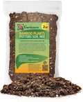 GARDENERA Premium Bamboo Potting Soil Mix - (2 Quart Bag)