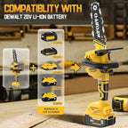 2-in-1 Cordless Pole Saw, 8 Inch Brushless Pole Chainsaws Compatibility with DEWALT 20V MAX Battery, 8 lb Lightweight, Auto Oiling, 14.8 FT MAX Extension Pole Saws for Tree Trimming(No Battery)