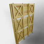 Casual Home Montego 3-Shelf Folding Bookcase, Natural , 27.5" Wide