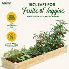 Greenes Fence Original Pine Raised Garden Bed, 2' x 8' x 10.5" - Made in USA with American Pine