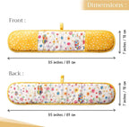 Maison d' Hermine Double Oven Mitts 100% Cotton Double Oven Glove (7"x35") | Heat Resistant BBQ Cooking Gloves with Loop Baking Grilling Kitchen Home Farmhouse Spring Summer - Happy Florals - Sweety