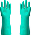 ThxToms Chemical Resistant Nitrile Gloves, Resist Household Acid, Alkali, Solvent and Oil, Latex Rubber Free, 1 Pair Large