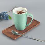 homEdge Porcelain Mug Set, 16 Ounces Cup for Tea, Latte, Mocha, Hot Chocolate, Set of 6, Turquoise