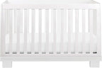 Babyletto Modo 3-in-1 Convertible Crib with Toddler Bed Conversion Kit in White, Greenguard Gold Certified