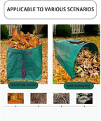 Leaf Dustpan, Leaf Collector, Large Yard Dustpan-Type Lawn and Leaf Bags Reusable, Leaves Collector, Garden Bags for Leaves, Debris, Grass, Clippings, Lawn Trash 53Gallon