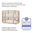 Stokke Sleepi Bed Extension, Hazy Grey - Convert Sleepi Mini Crib Into Sleepi Bed - Suitable for Children Up to 3 Years - Mattress Sold Separately - Extends Bed to 50 Inches