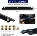 99-9313 Snow Blower Paddles with 55-8760 Scraper 95-6151 Drive Belt Replaces 88-0771, 125-1128, 55-9251, 55-9250 for Toro CCR 2400, CCR 2450, CCR 2500, CCR 3000, CCR 3600, CCR 3650 Snowthrower