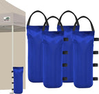 Eurmax USA Weight Capacity 112 LBS Extra Large Pop up Gazebos Weights Sand Bags for Pop up Canopy Tent Pergola Outdoor Instant Canopies,Sand Bags Without Sand, 4-Pack,Blue