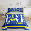 Feelyou Kids Volleyball Comforter Set King Size Sports Game Bedding Set for Boys Girls Teens Bedroom Decor Volleyball Player Comforter Women Men Sports Theme Duvet Set with 2 Pillow Case