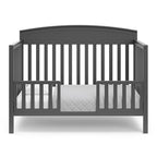 Graco Benton 5-in-1 Convertible Crib (Gray) – GREENGUARD Gold Certified, Converts from Baby Crib to Toddler Bed, Daybed and Full-Size Bed, Fits Standard Full-Size Crib Mattress