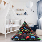 2 Pcs Stuffed Animal Storage Bean Bag Chair Stuffed Animal Bean Bag Storage Large Beanbag Covers Stuff Animal Organizer Bean Bag Couch for Kids Adults Plush Toys Pillows, Cover Only (Gamer)
