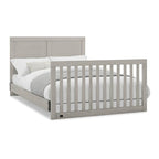 Simmons Kids Foundry 6-in-1 Convertible Baby Crib, Rustic Mist with Matte Black