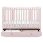 babyGap by Delta Children Graham 4-in-1 Convertible Crib with Storage Drawer TrueSleep Crib and Toddler Mattress (Bundle), Blush Pink/Dark Pink