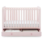 Delta Children babyGap Graham 4-in-1 Convertible Crib with Storage Drawer + Brannan Bear Bookcase with Bins + Brannan Bear Wall Shelf with 4 Hooks, Blush Pink/Dark Pink (Bundle)