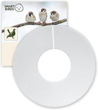 SWISSINNO Big Bird Blocker Ring, Transparent, Prevent Pigeons, Crows and Other unwanted Large Birds Scaring Away Smaller Birds, for Smart Bird Feeder Davos
