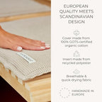 SAUNASOFA™ Sauna Mat & Pillow Set – 3 Person Sauna seat Cushion with Pillow – Heat-Resistant Sauna kit for Infrared or Finnish saunas in Grey