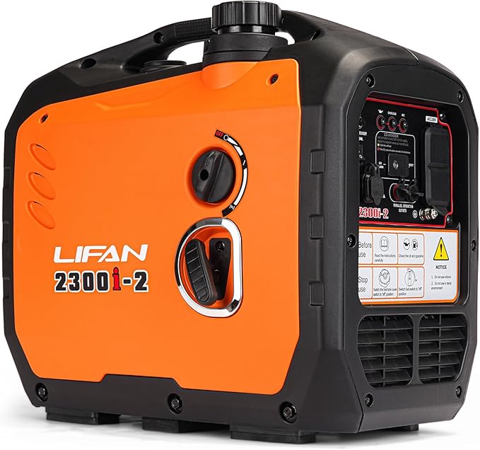LIFAN 2300W Gasoline Inverter Generator - Portable, Quiet & Fuel-Efficient Power Solution for Home, Camping, RV & Emergency Use with Parallel Capability