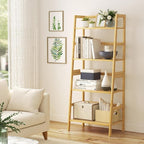 4-Tier Bamboo Ladder Shelf