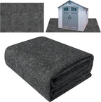 Ogrmar 10x10 FT Outdoor Storage Shed Mat, Waterproof, Felt Top & PE Backing, Non-Slip, Easy to Clean & Cut, Gray