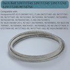 5/8 x 123'' Deck Belt Replace for AYP 539117245 Dixon 539117245 Husqvarna 539117245 Poulan 539117245 John Deere M118756 Lawn Mower with 46" Deck Kevlar Lawn Mower Belt (539117245)