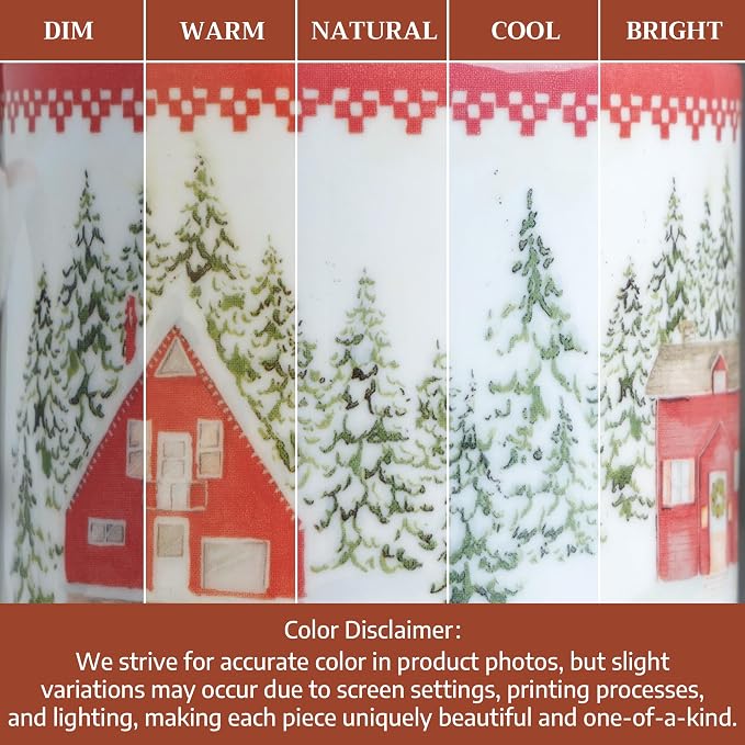 Maison d' Hermine Coffee Mug with Handles Tea Cups (12 Ounce, Pack of 1) | Fine Bone China Coffee Mugs for Hot Beverages Cappuccino Latte Home Restaurant Spring Summer -Rural Christmas - Jokkmokk