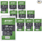 8TEN Semi Chisel Chainsaw Chain 28 Inch .050 3/8 92 DL For McCulloch Pro Mac 800 (10 Pack)