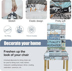 Dining Chair Covers, Stretch Seat Covers, Washable Furniture Protector | 4 Pack, Washable, Stretch Fit, Soft, Non Slip, Dining Chair Covers, Seat Protector, Furniture Cover,Easy Clean