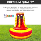 Inflatable Water Slide with Pool for Kids & Toddlers - 25.5' x 9' x 15' Bounce House Double Slide with Pool for Outdoor Play & Backyard - Outside Waterslide Includes Blower Stakes & Storage Bag