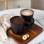 Large Coffee Mug, 20 oz Ceramic Coffee Cup with Handle, Black | Coffee Mug for Office & Home, Latte Cocoa, Microwave & Dishwasher Safe, Lead-Free, Wedding & Housewarming Gift