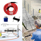 5800PSI/400Bar Ultra Flexible Pressure Washer Hose for Bosch Home Cleaning, 5M-30M High Pressure Extension Tube with Quick-Connect Adapter,(Red/Blue/Yellow/Green/Grey/Orange/Light Blue)(Red,64FT)