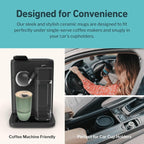 NOVA CERAMICS Coffee Travel Mug – Reusable Coffee – Microwave & Dishwasher Safe Coffee Green Tumbler - Gifts For Women Men Him Her – 16oz – Emerald