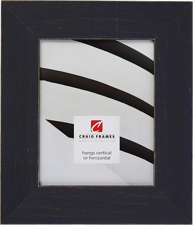Craig Frames Jasper Wide Picture Frame, 24 x 24 Inch, Country Weathered Blue