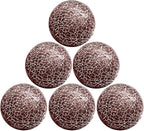 6 PCS 2.5inch Glass Mosaic Sphere Balls Round Christmas Table Bowls Vases Centerpieces Set Decorative Orbs Living Room Festival Table Party Wedding Dining Home Tray Solid