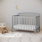 Graco Benton 5-in-1 Convertible Crib (Pebble Gray) – GREENGUARD Gold Certified, Converts from Baby Crib to Toddler Bed, Daybed and Full-Size Bed, Fits Standard Full-Size Crib Mattress
