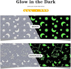 Eanpet Large Playroom Rug for Kids Glow in The Dark Star Area Rugs for Boys Girls Toddlers Bedroom Decorative 5x7 Grey Play Mat for Babies 1-3 Years
