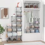 HOMIDEC Closet Organizers and Storage, 9 Cube Storage Organizer, Grey | Portable Closet Organizer, Storage Cubes Shelves, for Bedroom, Kids Room, Bathroom, Wardrobe, Clothes Rack