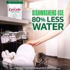 Cascade Free & Clear Dishwasher Pods, Dishwasher Detergent, Dish Detergent Soap, Unscented, 47ct (Pack of 2)