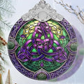 Celtic Knot Stained Glass Ornament - Christmas Ornament - Christmas Decorations for Tree - Holiday Present ldeas - Gift Exchange