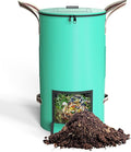 Reusable Garden Yard Waste Bag – 43 Gallon Breathable Thickened Reusable Lawn Bag, with 4 Handles for Easy Moving & Foldable Design, for Leaf & Miscellaneous Debris Collection(Green)