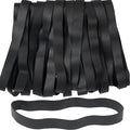 Rubber Bands Size#107 Heavy Duty Big Wide rubber band 30PCS Elastic Bands for Office Supply Trash Can File Folders Litter Box Rubber Bands (Black)