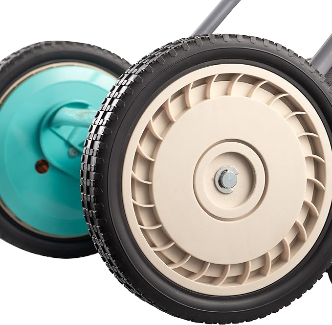 American Lawn Mower Company 1304-14GC 14-Inch 5-Blade Push Reel Lawn Mower with Grass Catcher, Mint