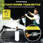Pressure Washer with 3 Quick Connect Nozzles,Inlet Hose & Filter, Foam Cannon for Cars/Fences/Driveways Cleaning