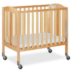 3-in-1 Folding Portable Crib, Natural, Large