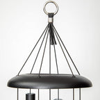 Corinthian Bells by Wind River - 30 inch Black Wind Chime for Patio, Backyard, Garden, and Outdoor Decor (Aluminum Chime) Made in The USA