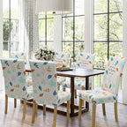 Dining Chair Covers, Stretch Seat Covers, Washable Furniture Protector | 4 Pack, Washable, Stretch Fit, Soft, Non Slip, Dining Chair Covers, Seat Protector, Furniture Cover,Easy Clean